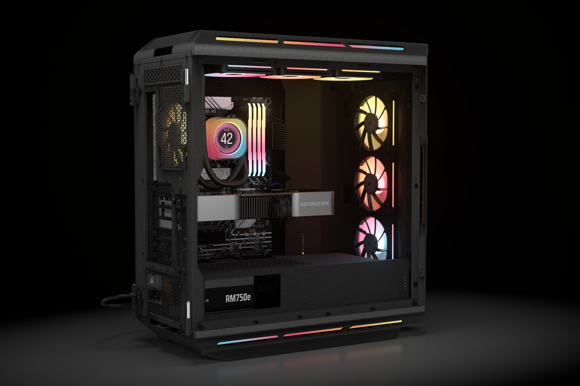 自作PC i512400f RTX4070 Super CORSAIRケース 自作PC i512400f RTX4070 Super CORSAIRケース